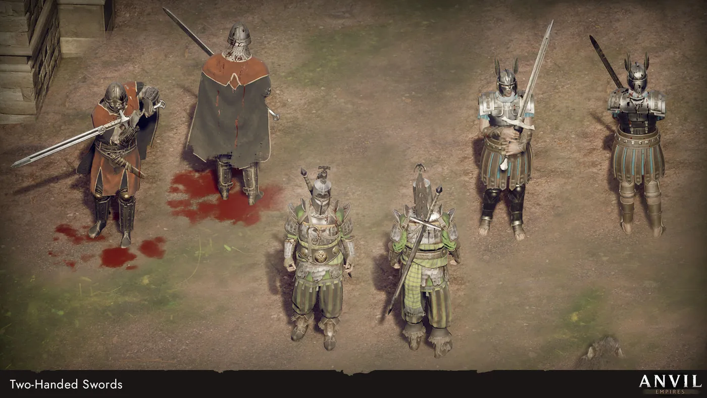 Avatars armés d'épées longues à deux mains
