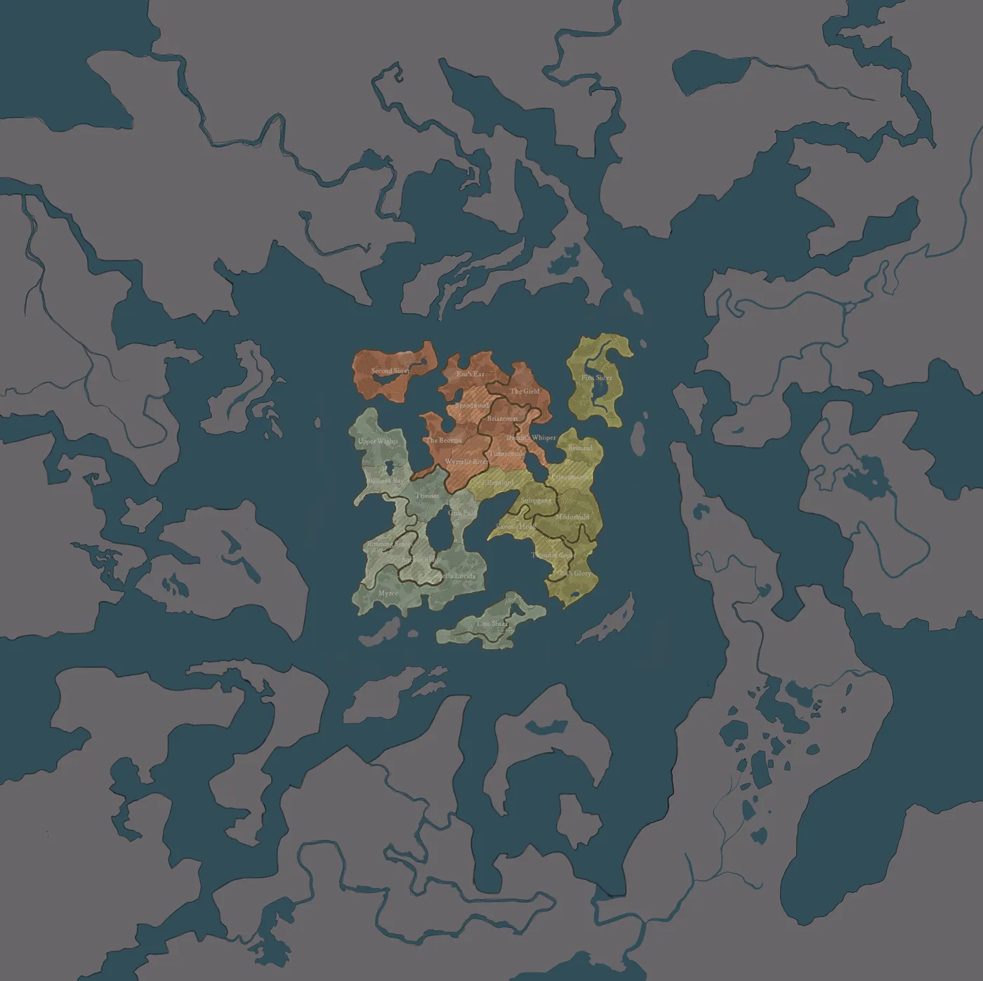 Carte conceptuelle de Calligo étendue